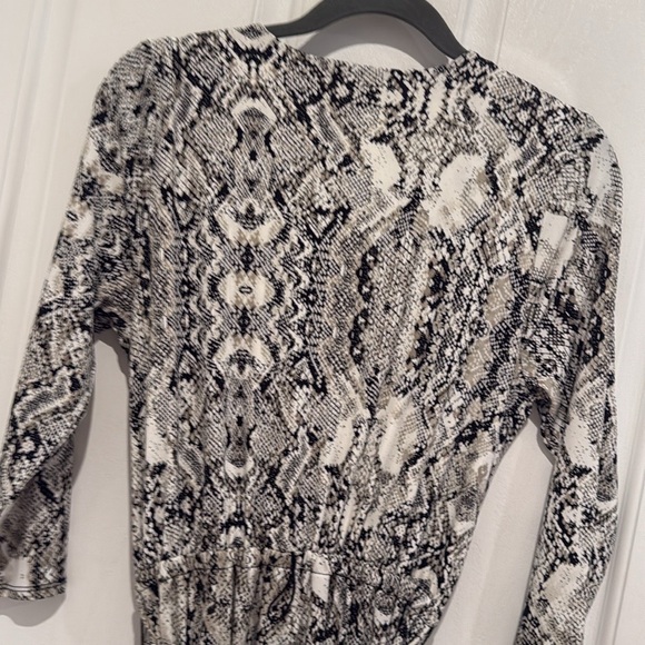 I.N.C. International Concept Size Animal-Print Surplice Jumpsuit - Picture 6 of 7